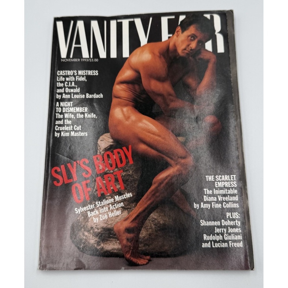 Vanity Fair Sylester Stallone Sly's Body of Art November 1993 Rare OOP